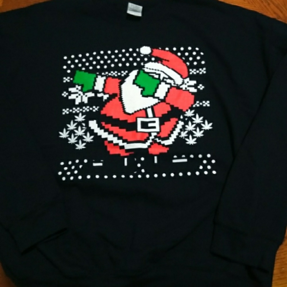 Dabbing Santa ugly sweater Sweatshirt size XL